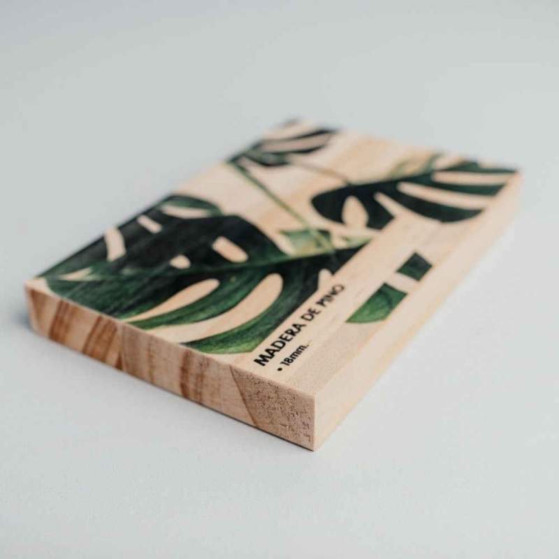 madera de pino impresa