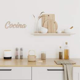 Letras corpóreas en madera...